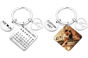 Customizable Photo Keychain with a Built-in Calendar