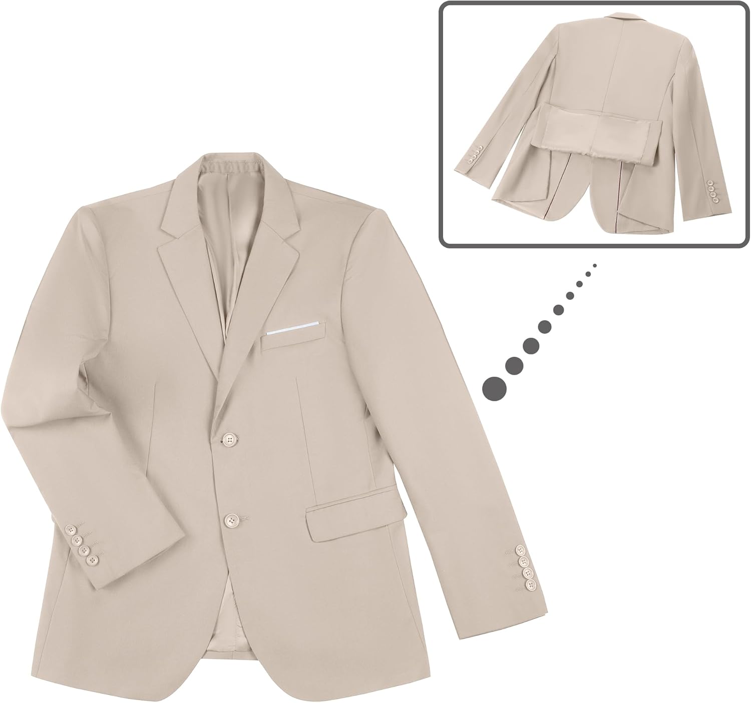 Men's Slim Fit 3 Piece Suit Two Button Business Wedding Dress Tux Suit Set Jacket Vest Pants with Tie