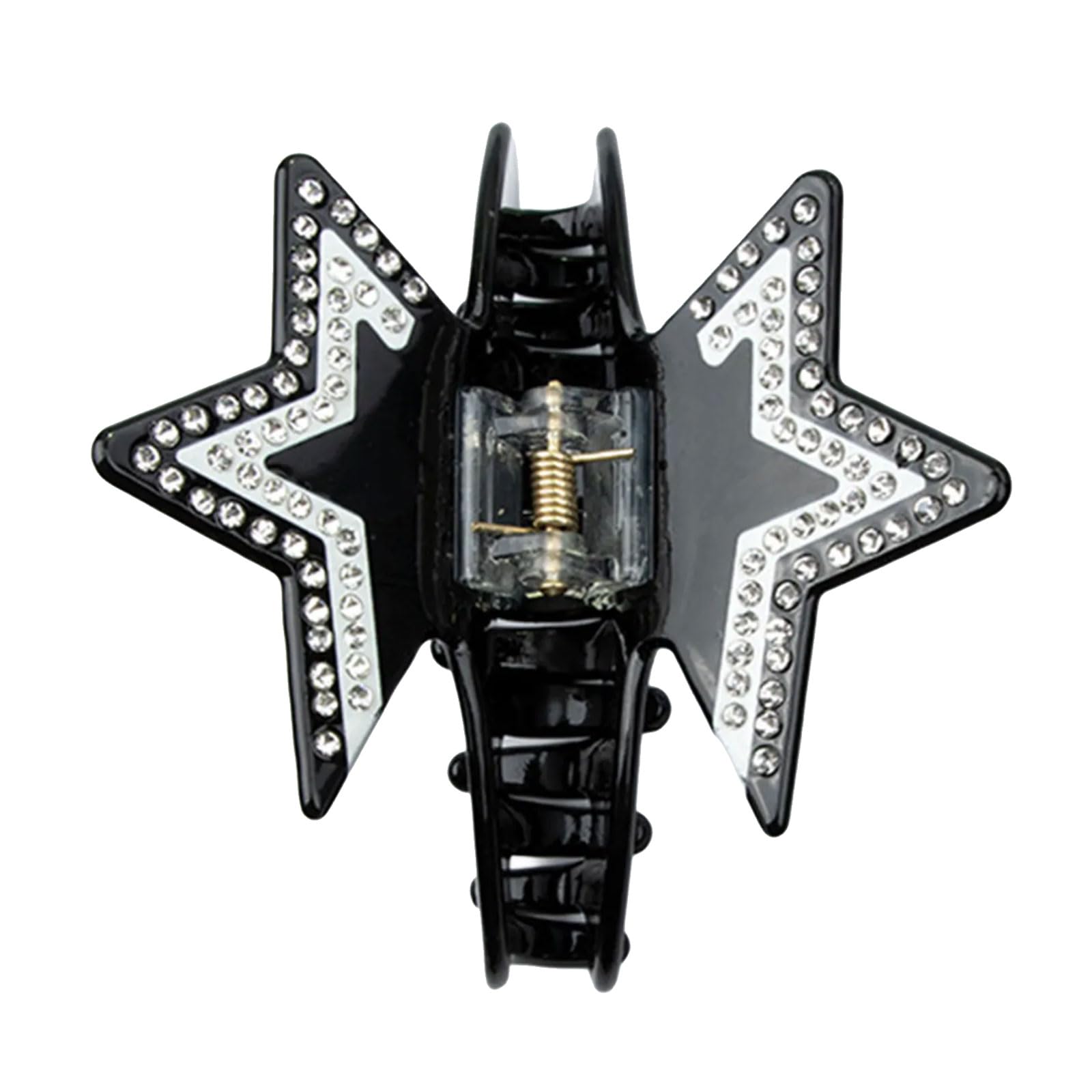 YUXITA Sparkling Fine Pointed Star Hair Clip With Acrylic and Rhinestones Studded For Women Girls Party and Daily Wear