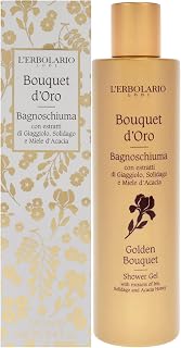 L'Erbolario Shower Gel – Moisturizing Body Wash – Toning and Protecting Antioxidant Body Soap with Honey and Floral Extracts - Golden Bouquet - 8.4 oz