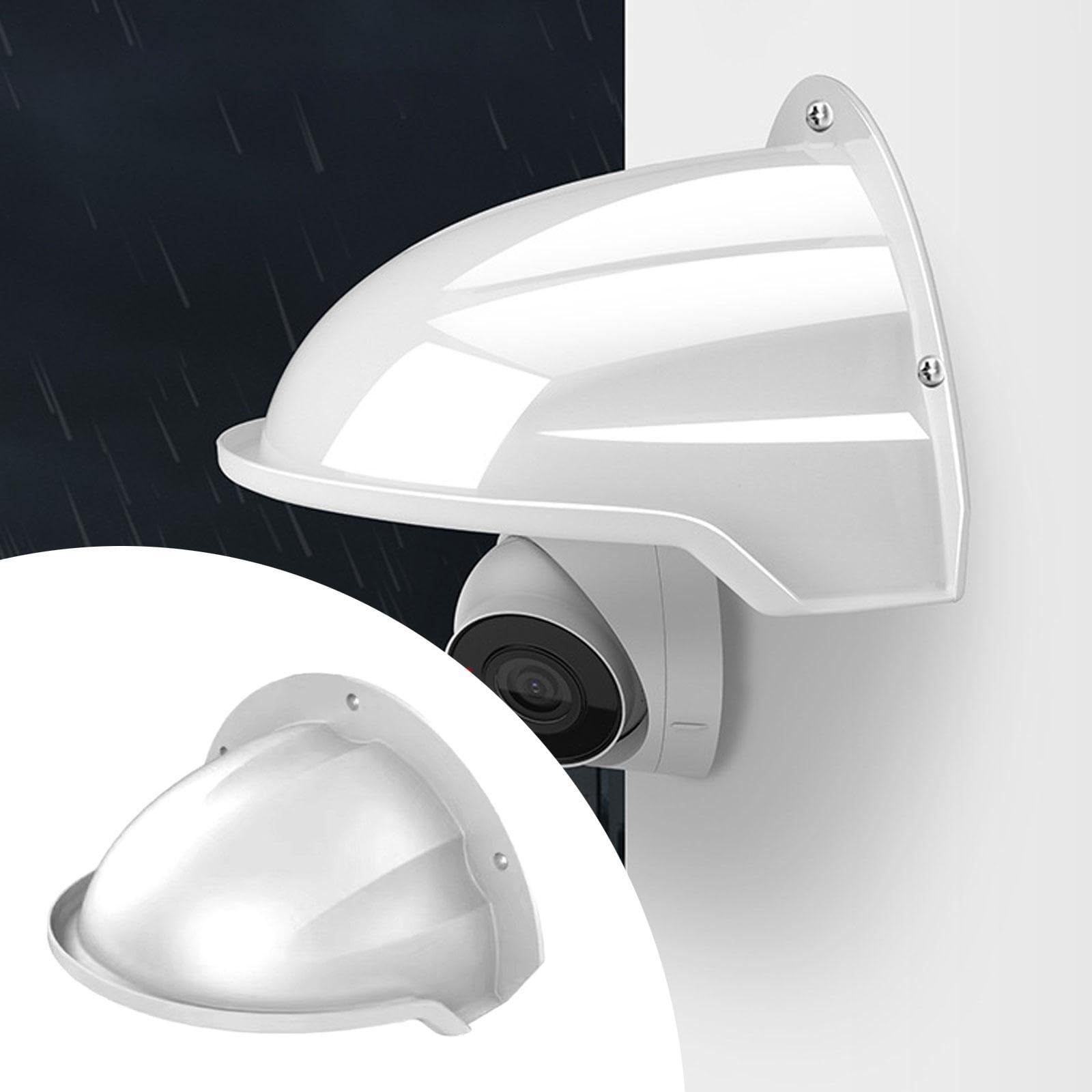 Boîte en Polypropylène 1 Pièce, Protection Imperméable pour Caméra, Pare-Soleil et Pare-Pluie Extérieur, Facile à Installer, Ivoire 22x27 cm