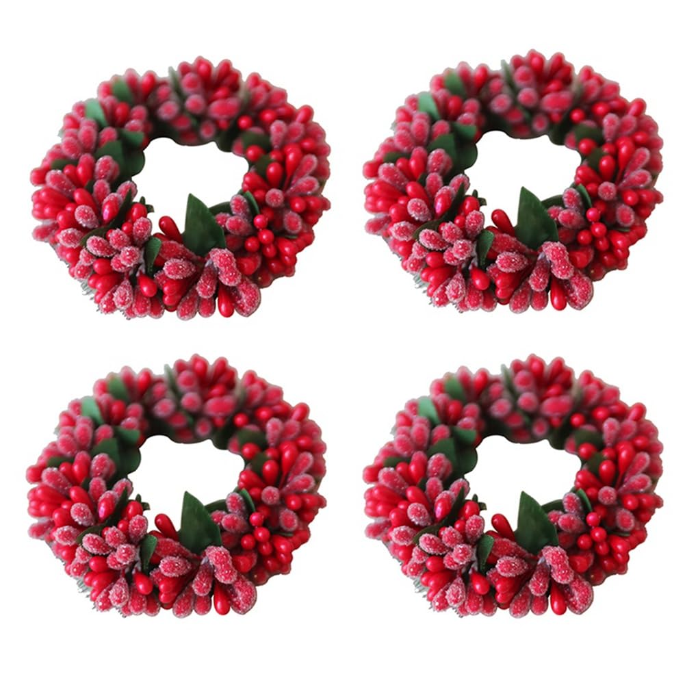 Kerst Kaars Garland Simulatie Gekleurde Berry