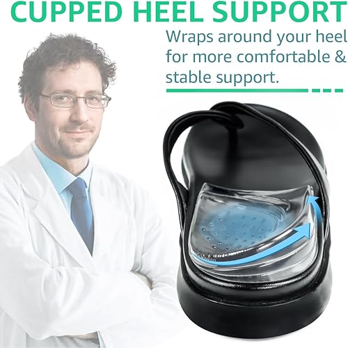 Miniatura 4 de Skyfoot Insertos de cuña de talón ajustables de 3 capas para corrección de supinación y pronación, plantillas adhesivas de talón medial y lateral