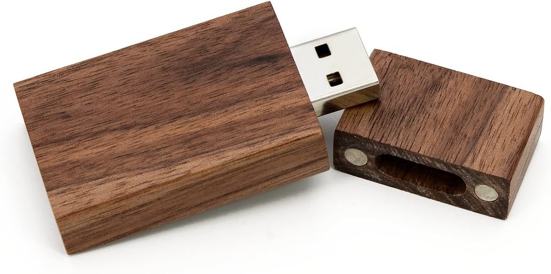 SameDayFlash 1 32GB USB 3.0 Wooden Walnut Drive- Single Item - Grove Stick Design