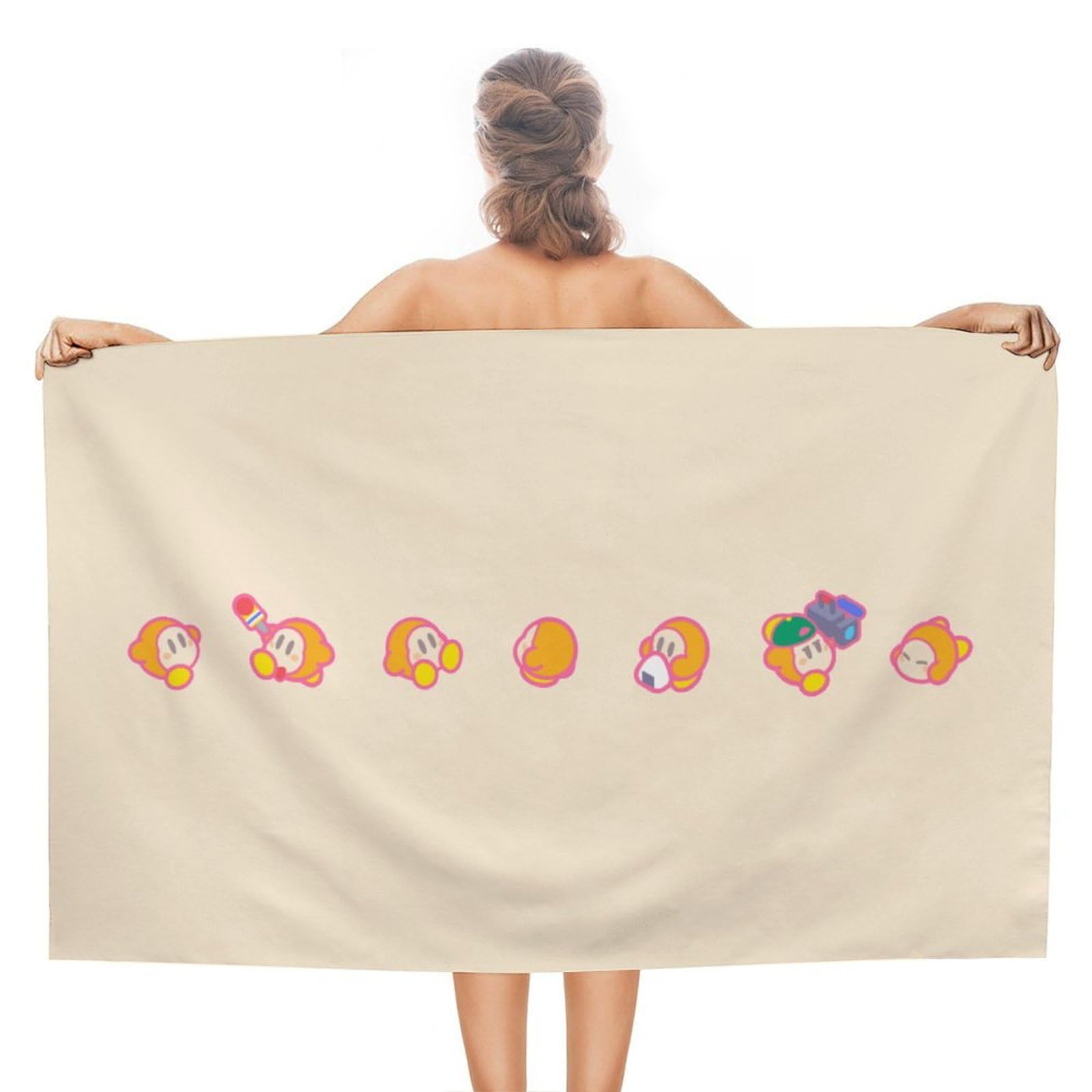 Amazon｜星のカービィ ワドルディ バスタオル ビーチタオル