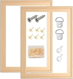 2 Pack 12"x 16" DIY Wood Canvas Stretcher Bars, Canvas Frames Kit-Easy to Assemble,Wooden Frames Kit for Oil Painting,Diamond Painting，Embroidery Stitch and Needlepoint Arts Supplies