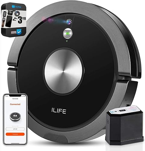 ILIFE Robot aspirador automático A9 con conexión WiFi (renovado) con paquete de protección mejorada CPS de 3 años