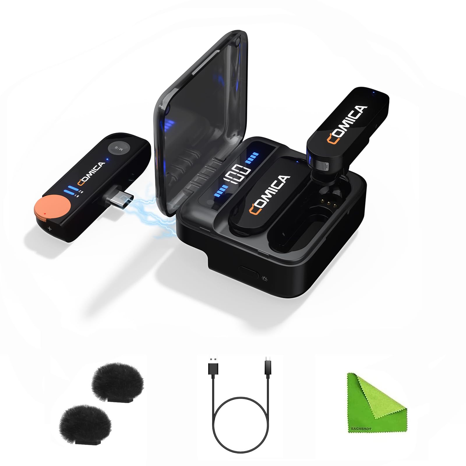 comica Vimo S-UC Professional Microphone,Wireless Lavalier System