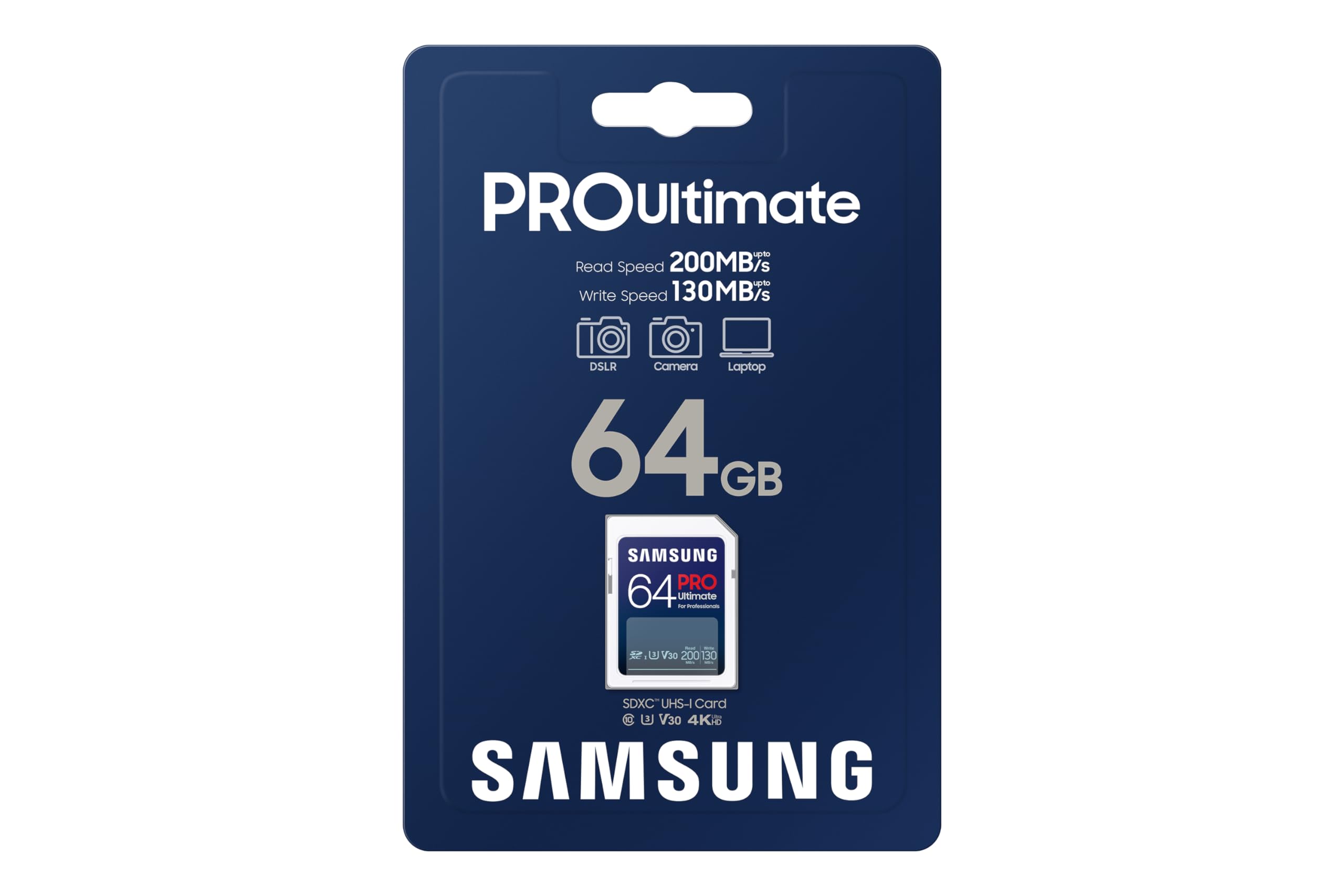 Amazon | Samsung PRO Ultimate SDカード 64GB UHS-I U3 フルHD & 4K