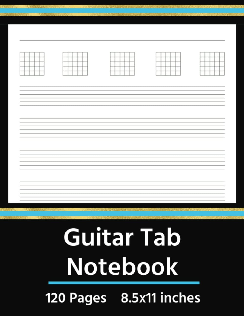 Cahier de tablature guitare pour composer vos chansons à la maison