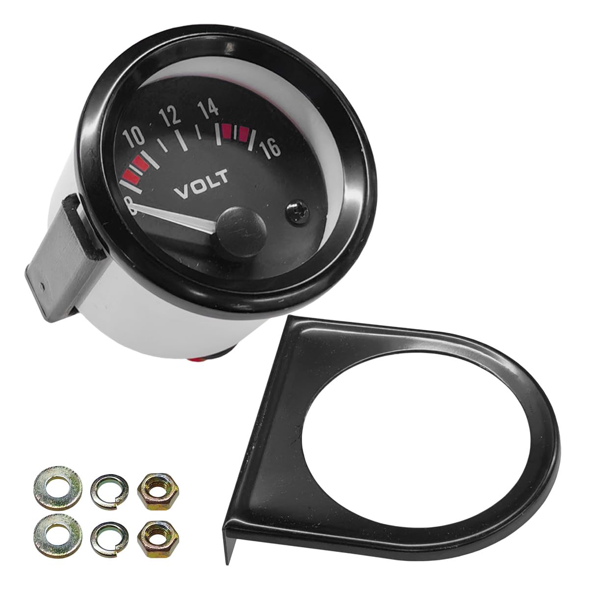 2" 52MM 12V Car Voltage Gauge Meter, Digital Automotive Voltmeter with 8-16V Range, Universal Electrical Vehicle Voltage Meter Gauge for Most Cars, Trucks-image-32