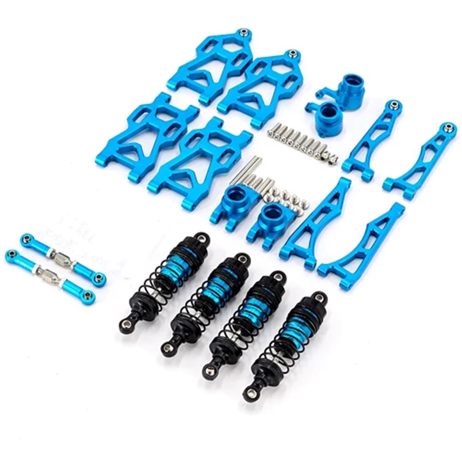 Steering Knuckle Models For SCY 16101 16102Pro 16103 SG316 Max Aluminum Alloy Upgrade Metal Suspension Arm Wheel For Seat Steering Cup Set RC Car Parts(Blue 1)
