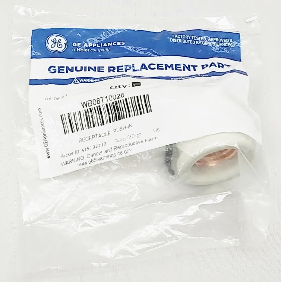 WB08X5095 Oven Range Stove Light Push in Socket Receptacle - New - Genuine OEM - R2-B9 - EA240815