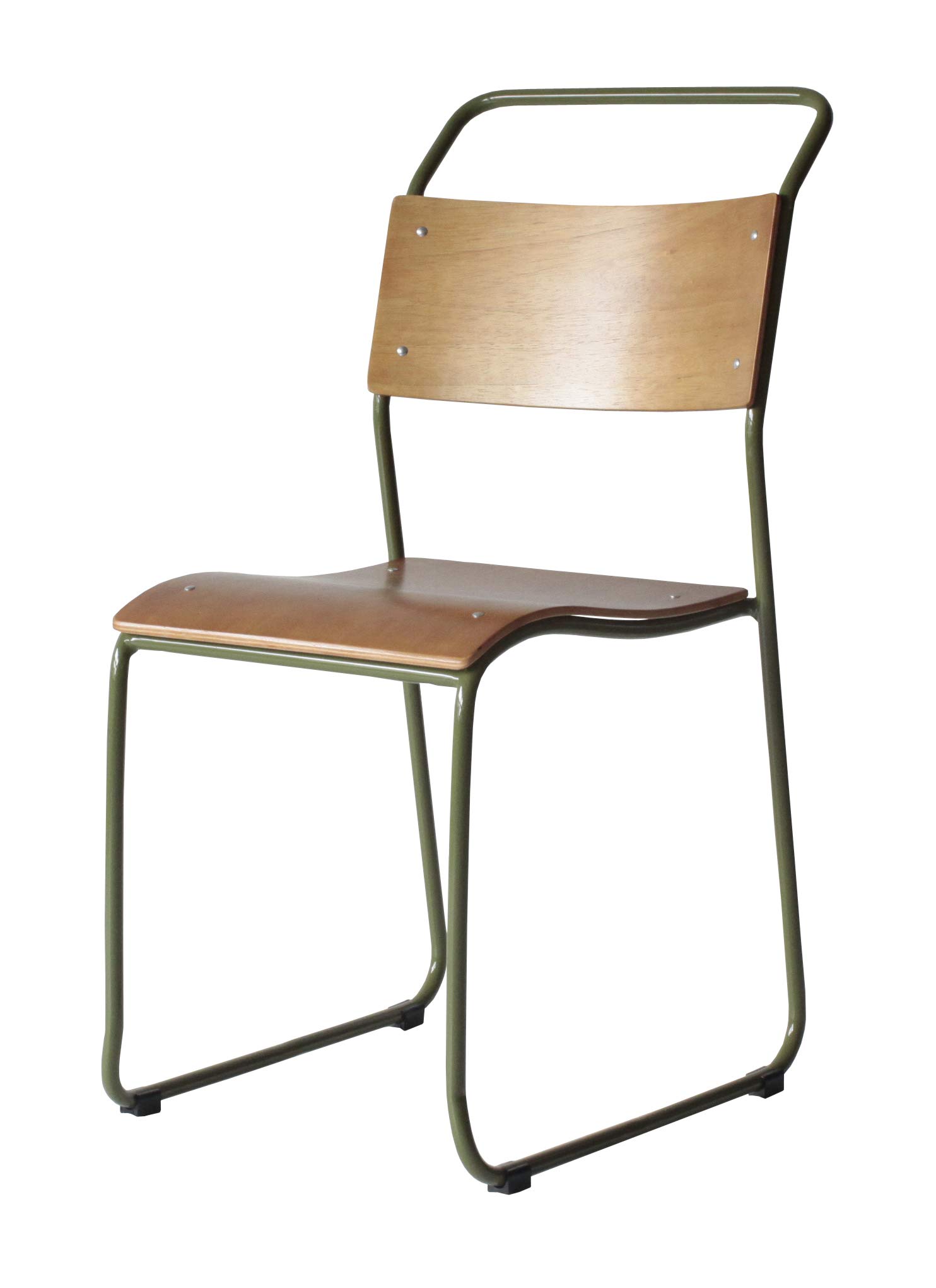 Amazon.co.jp: Crash Gate 154797 Dining Chair, Bruno, Army Green