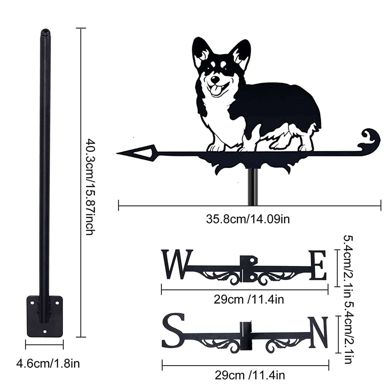 Molinillo De Viento Veleta De Viento Marina De Acero Inoxidable 304 Elegante Indicador De Dirección Accesorio Para Yates Barcos Y Veleros Diseño Duradero Y Atractivo Para Navegación Náutica Security Spikes