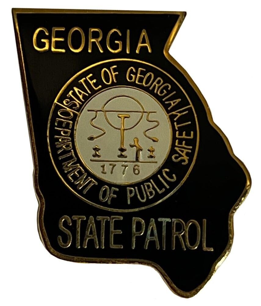 Georgia State Patrol Patch Hat Cap Lapel Pin POP-010 (1)