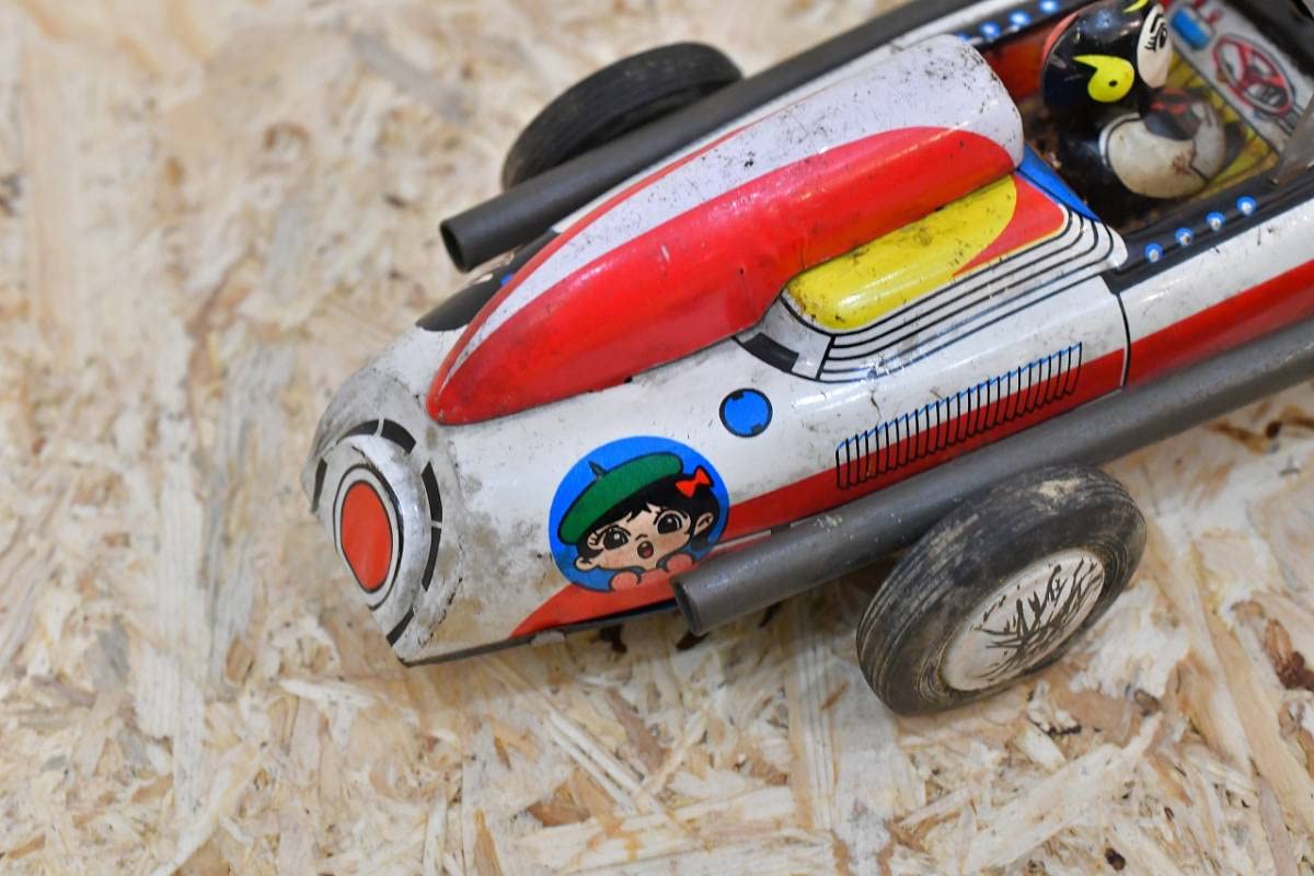 Amazon.co.jp: レトロ 当時物 ブリキ 車 スポーツカー 三浦トーイ 日本