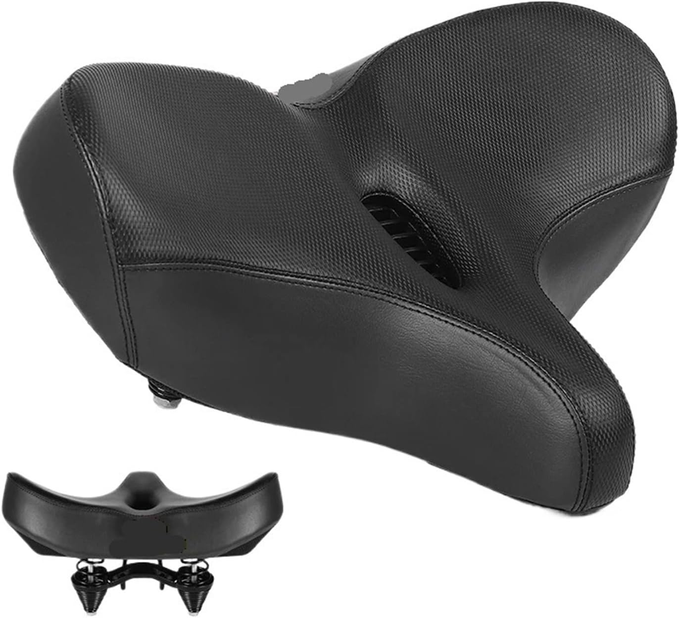 Extra Wide MTB Bicycle Saddle Comfortable Thick Foam Shock Absorption Commuter E-Bike Cycling Cushion