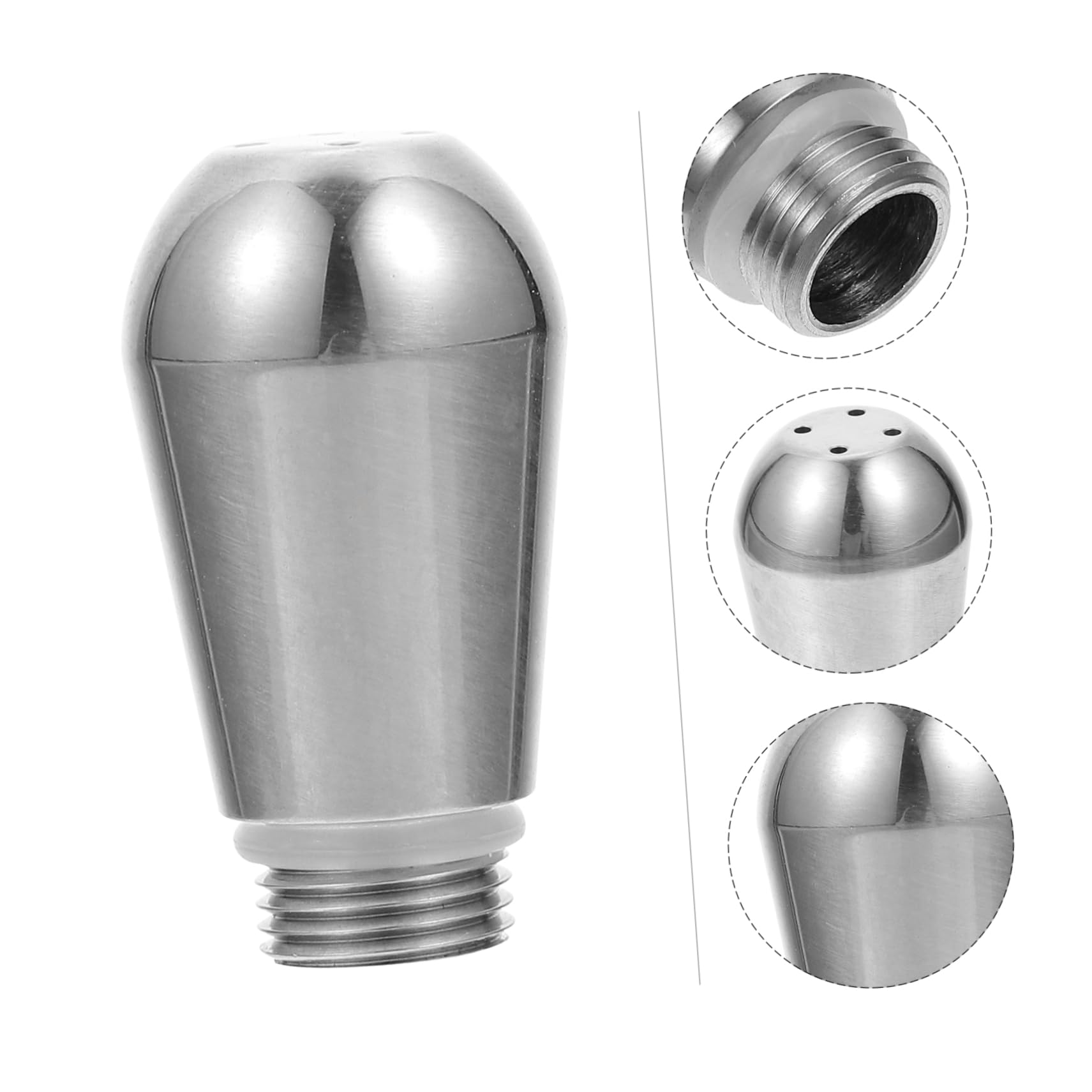 Cabilock Metal 3 Piezas boquilla de vapor cafetera metalica caños de cafetera de acero inoxidable espuma leche maquina de cafe salida de la máquina de café accesorio para cafetera