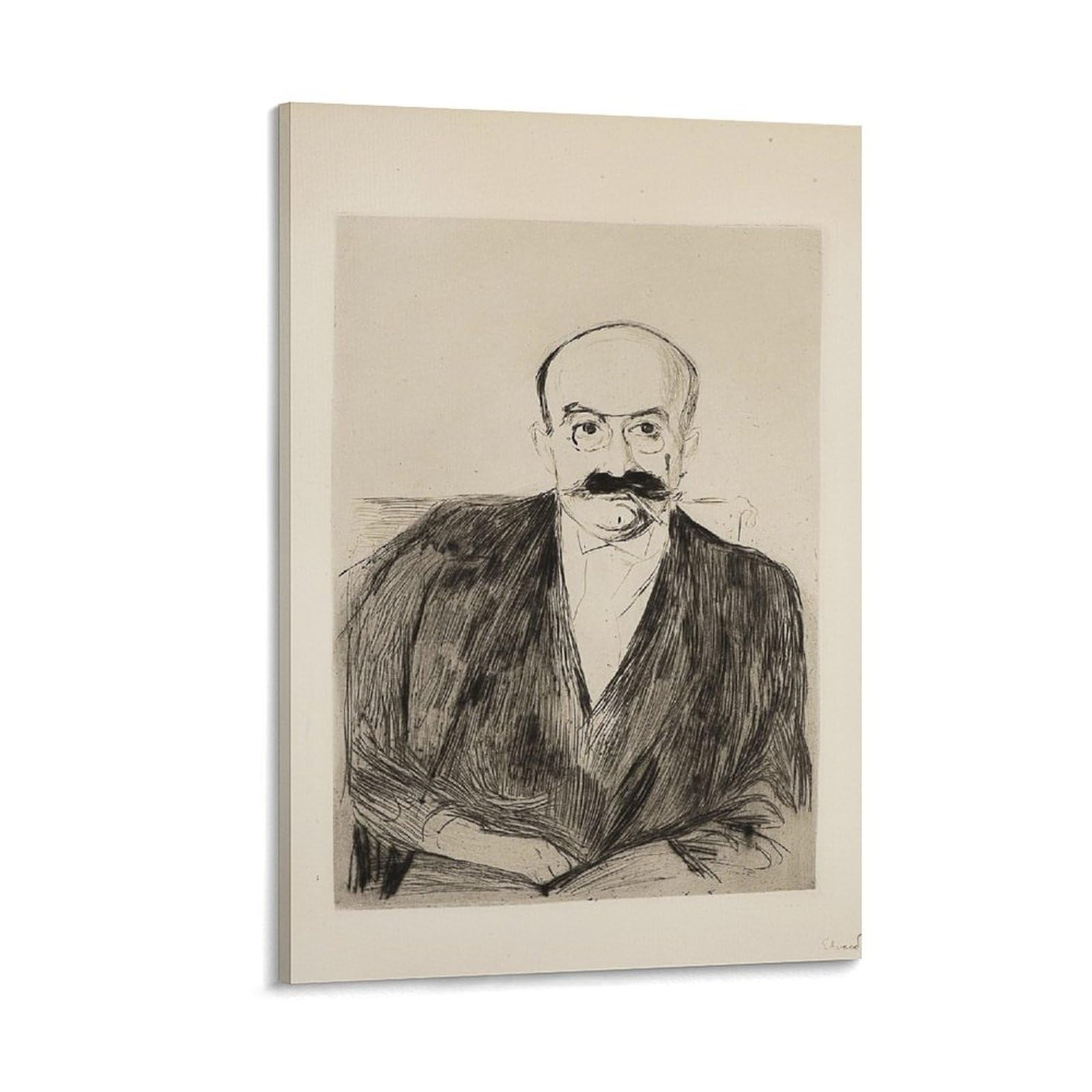 Edvard Munch Poster Dr Max Asch Posters Wall Art Painting Canvas Living Room Prints Bedroom Decor Poster Artworks 08x12inch(20x30cm)