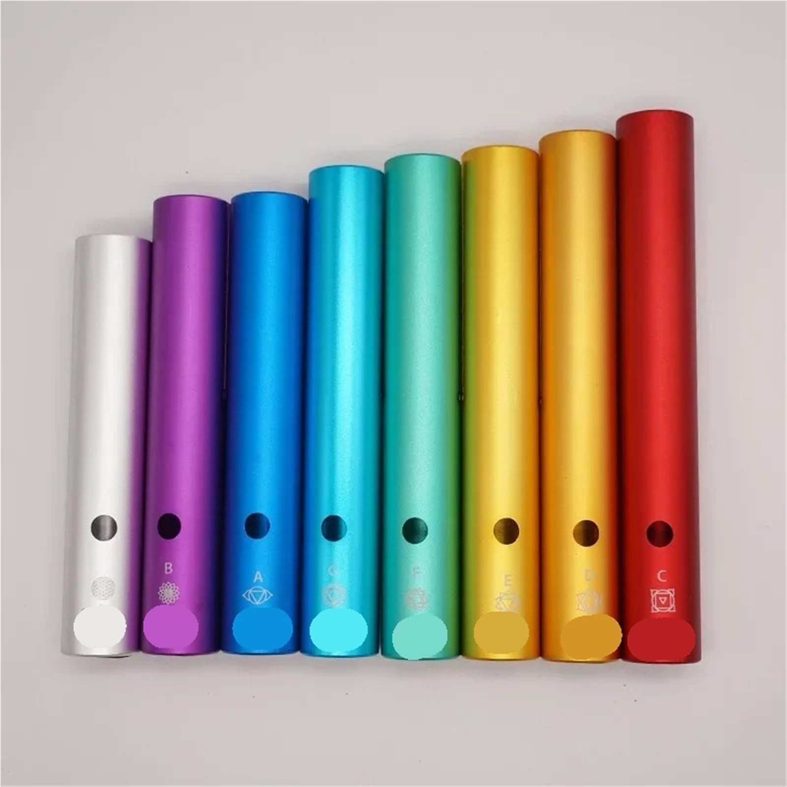 Aluminium Wah Tube Mit SchläGel Tragbares Wah-Wah-Rohr aus Aluminium for die Klangtherapie, amüsantes Schlaginstrument(D key)