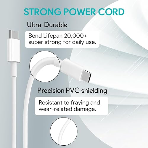 Miniatura 9 de Cargador Mac Book Pro - Cargador USB C de 96 W para puerto USB C, MacBook Pro y MacBook Air, iPad Pro, Samsung Galaxy y todos los dispositivos USB