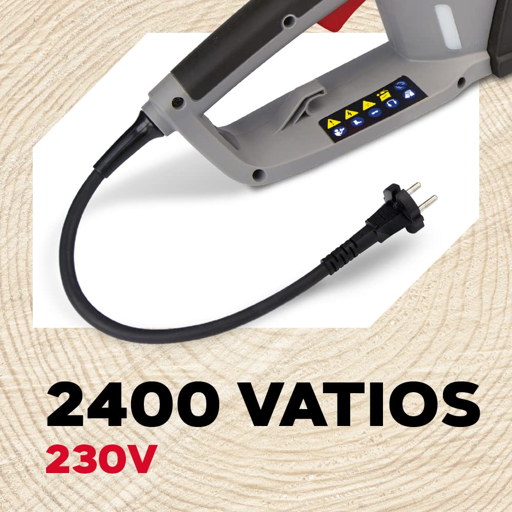 Oregon Motosierra Eléctrica con Cable 2400W, Espada 45cm, Afilado Automático PowerSharp, Bajo Retroceso, Lubricación Automática, Ligera y Silenciosa, Garantía 3 Años (CS1500)