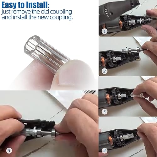 Miniatura 5 de Piezas de repuesto Dremel, 395 acoplamiento de herramientas rotativas compatibles con piezas de herramientas Dremel 2615294309-4 unidades