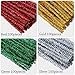 WILLBOND 400 Pieces Christmas Pipe Cleaners Craft Pipe Cleaners Glitter Chenille Stems Creative Arts Chenille Stems for DIY Craft Christmas Decoration, 12 Inches (Red, Gold, Silver, Green)