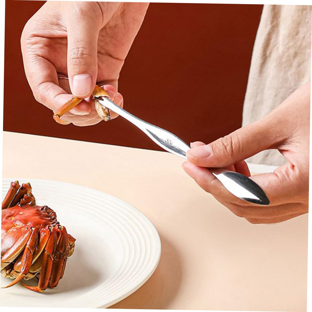 SOLUSTRE 3sets Utensili per Mangiare Granchio Metallo Include Pinze e Forchetta per di Mare con Scatola per Conservazione Strumenti Essenziali per Amanti del Granchio