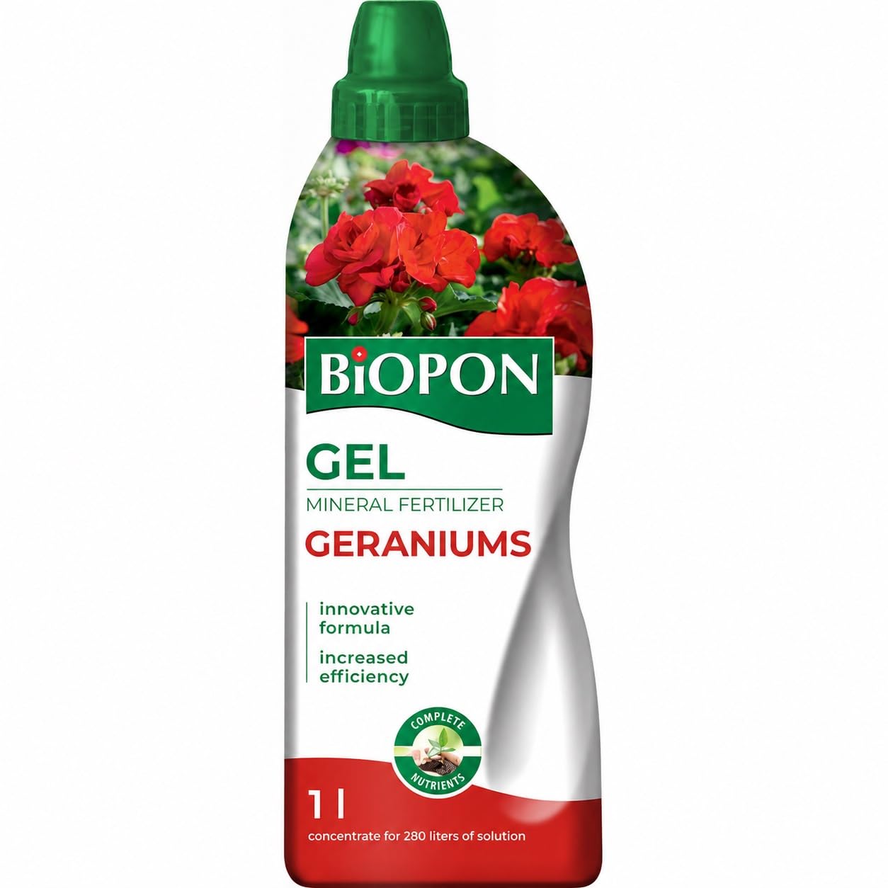 Geranium Liquid Gel Fertiliser Concentrate NPK 6-5-7 1L