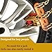 Cabagii Emergency Snowfield Chains, Tire Chains with Thickened Manganese Steel fits Car Truck SUV in Ice surface, Sand and Mud(8 Packs, Tire Width 165-285mm)