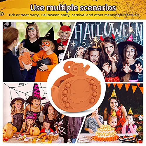 FLY FLQ Pompoen vormige pop it messenger bag, essentieel voor Halloween decoratie, snoep tas, push pop pop Anti-stress… - Image 7