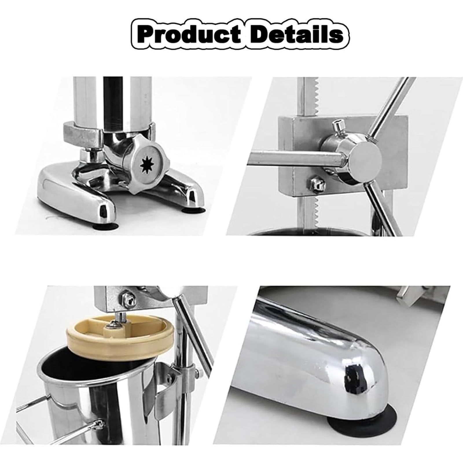 Manuel Espagnol Remplisseur Churros,Acier Inoxydable Remplisseuse Beignets Churro Commercial Latin Fruits Donut Dessert Machine à Churros pour La Maison Cuisine Restaurant,3L