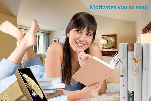 Miniatura 23 de Marcapáginas de plumas de metal con dijes de mariposa, regalos para el día de la madre, regalos de agradecimiento para profesores, regalos de fin