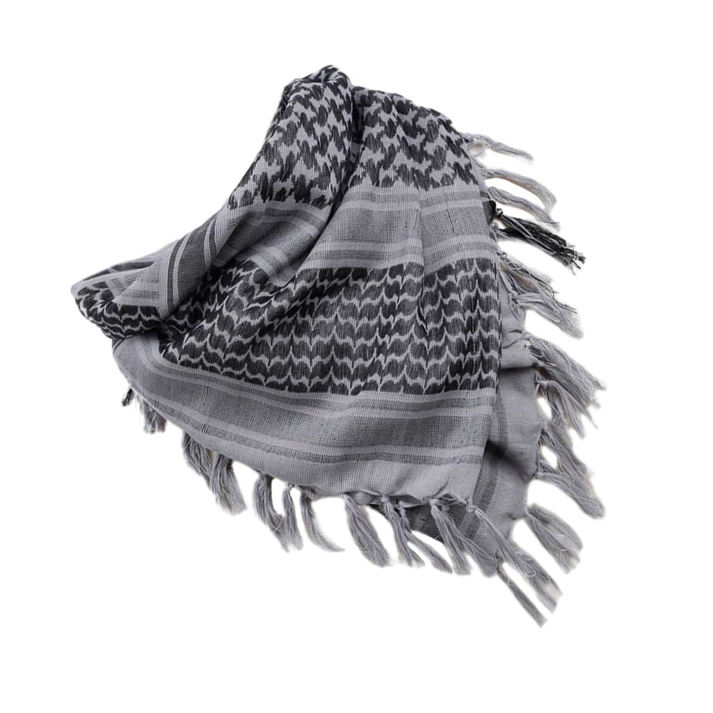 Sciarpa Militare in Cotone Quadrata Stile Arabo per Uomo Unisex, Scaldacollo per Inverno e Attività All'aperto, Protegge dal Sole e Mantiene Caldo Collo