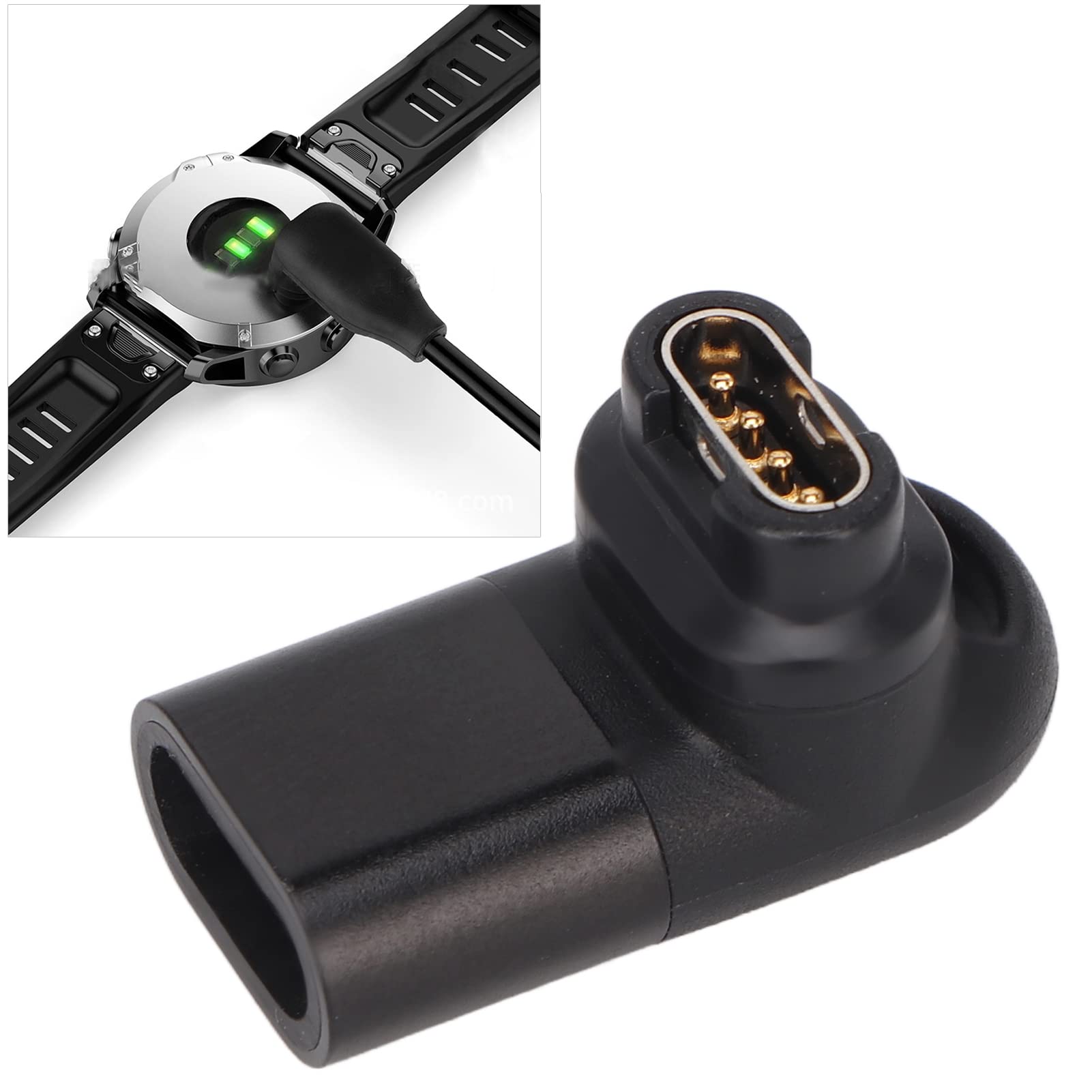 Adapter USB C 90 Stopni do Zegarka ładowarka Zegarka 5 V Typu C do Złącza Kabla USB Typu C do Zegarków Fenix7S 7X Instinct 2 2S EPIX Venu 2 Plus Vivomove Sport