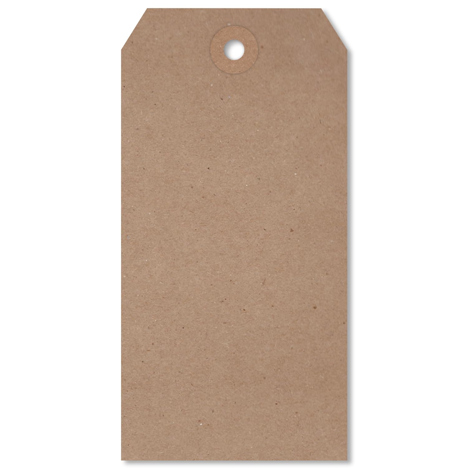 SmartSign Braune Geschenkanhänger, 1000 Stück, 12,1 x 6 cm, Größe 5, umweltfreundliche Blanko-Etiketten mit verstärktem Faser-Patch, 11 pt Recycling-Kraftpapieranhänger für