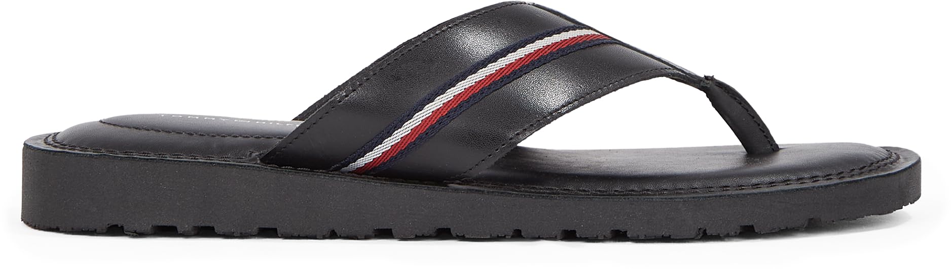 Tommy Hilfiger Herren Flip Flops Core Toe Post aus Leder