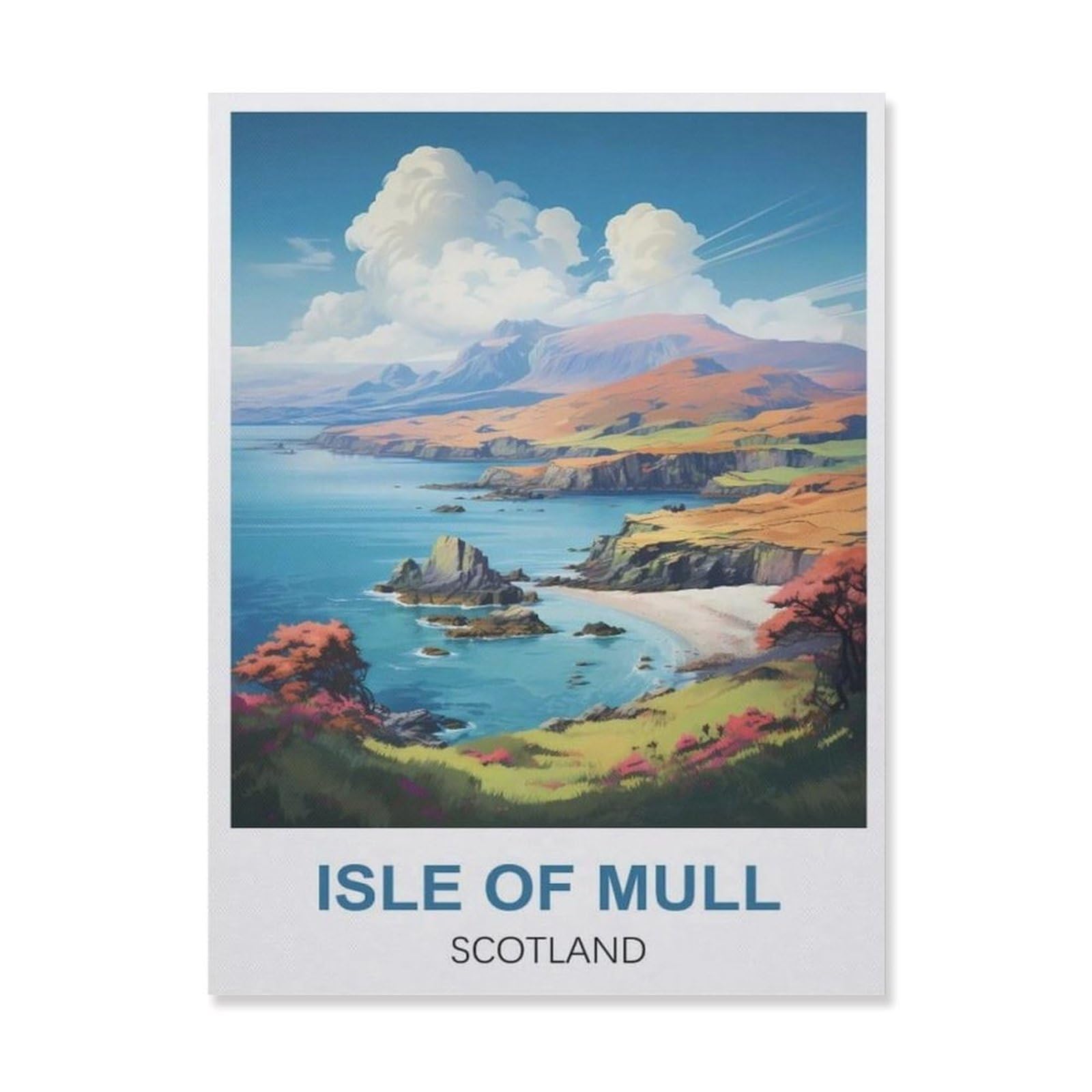 Metal Tin Sign，Scotland Isle of Mull(30x40cm）