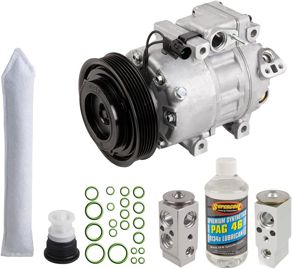 Amazon.com: AC Compressor & A/C Kit For Hyundai Santa Fe V6 2007 2008 ...
