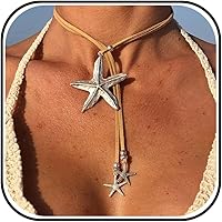 Vista 11 de Collares bohemios para mujer, trajes occidentales, collar de vaquera para mujer, joyería bohemia hecha a mano, collar de cuero, joyería de país