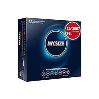 MY.SIZE Preservativi classici misura 5 | 60 mm di larghezza | 36 pezzi confezione