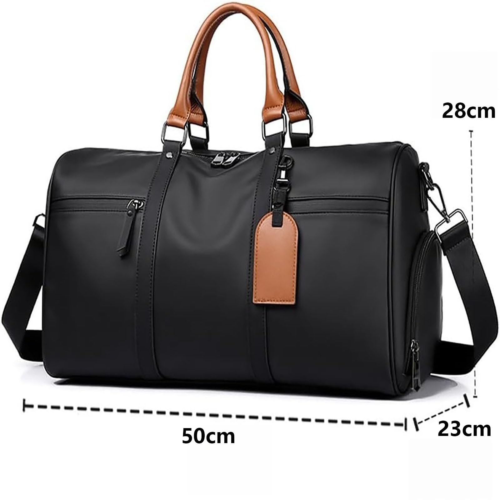 Bolso De Viaje, Las Bolsas Deportivas Y Las Bolsas De Viaje De Fin De Semana Son Adecuadas para Viajes De Negocios Y Deportivos, Y Son Unisex (Negro)