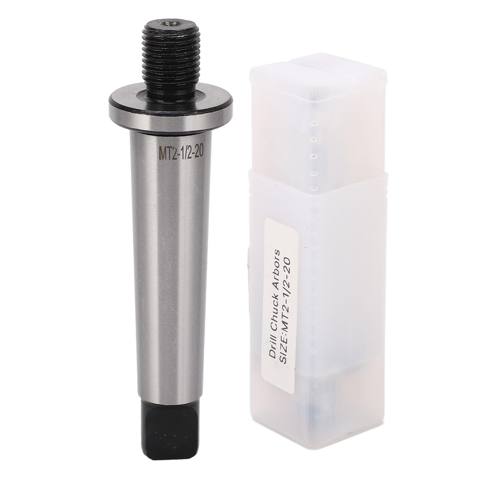 Respicefinem MT2 Shank to 1/2in 20 Manganese Steel Threaded Drill Chuck Arbor for Tapping Drilling Machines Lathe Premium Manganese Steel Construction for Strength Durability and