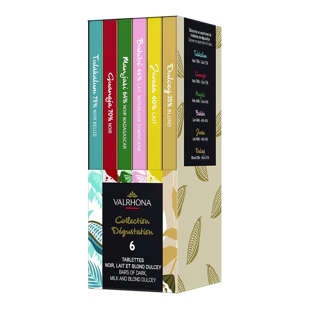 Valrhona Collection Grands Crus - 6 tablettes 420g