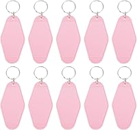 Vista 101 de PATIKIL Vintage Motel Llavero, en blanco Hotel Llaveros Llaveros