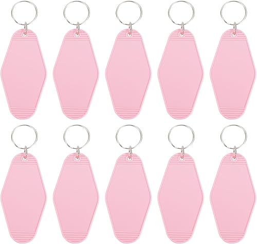 Vista 101 de PATIKIL Vintage Motel Llavero, en blanco Hotel Llaveros Llaveros