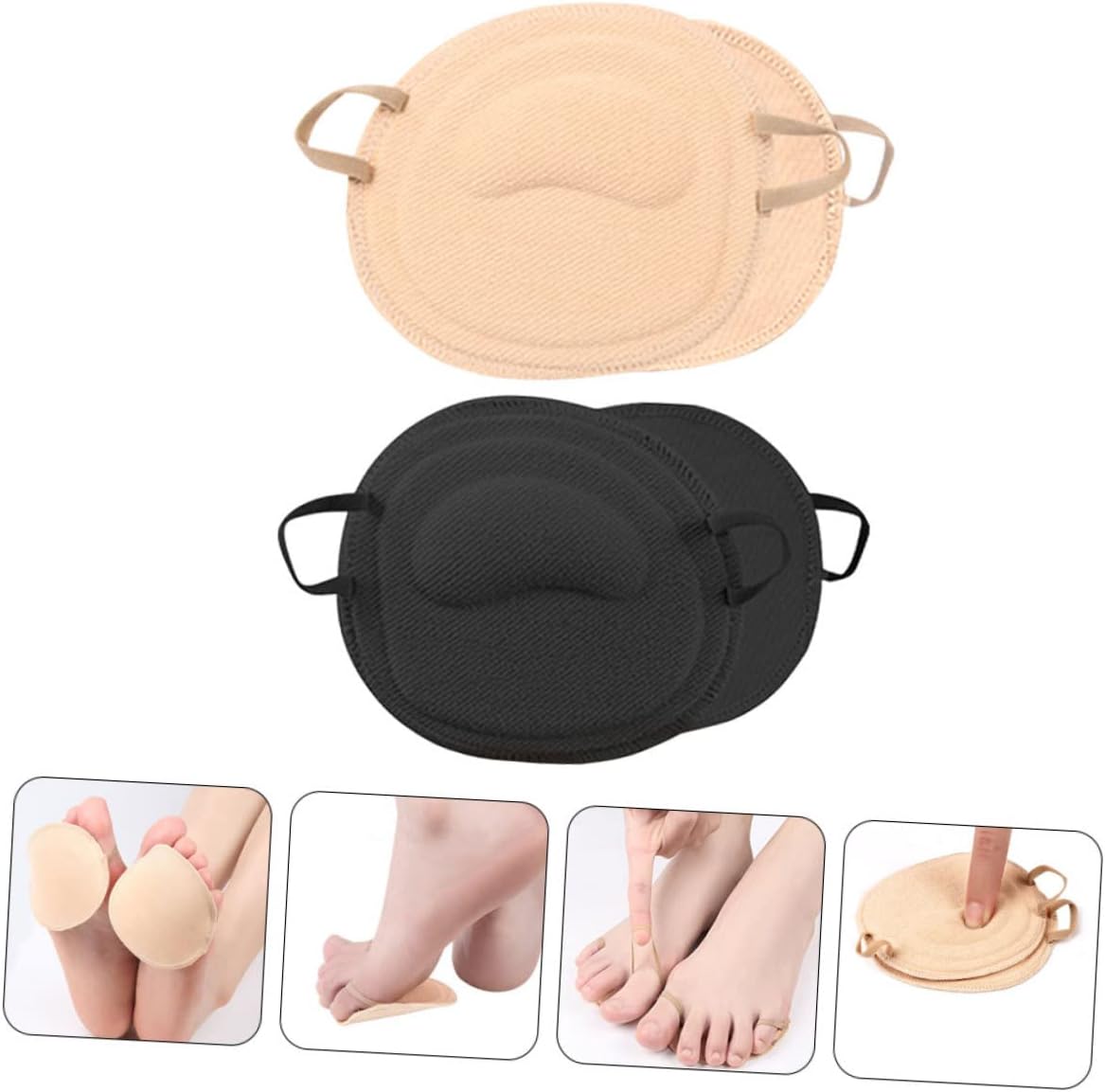 8pairs High-heel Toe Socks for Women Half Palm Pad Socks Breathable Skid Half Pain Relief Portable Toe