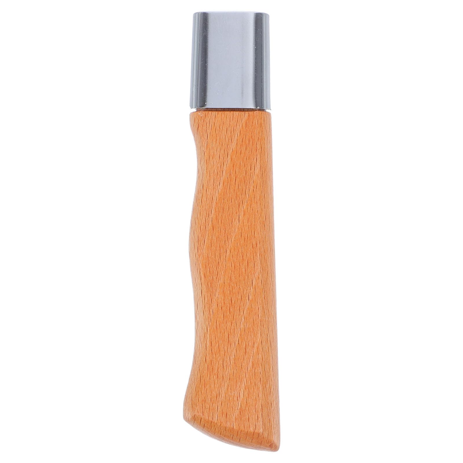 Mango de Madera de Haya para Cuchillo, Tirador Repuesto Ergonómico con Diseño de Pájaro Plateado, Accesorio Manual para Reparación y Fabricación de Cuchillería, Pequeño